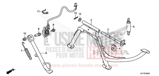 BEQUILLE SH125ADH de 2017